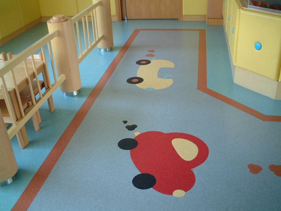 幼兒園走廊PVC地板